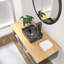 Lavabo de salle de bain rectangulaire en céramique en porcelaine 19 po L x 15 po