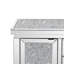 2-Piece Mirrored Set, 145cm 3-Drawer Mirrored Glass Sideboard + 92cm Mirrored Glass Floor Vase