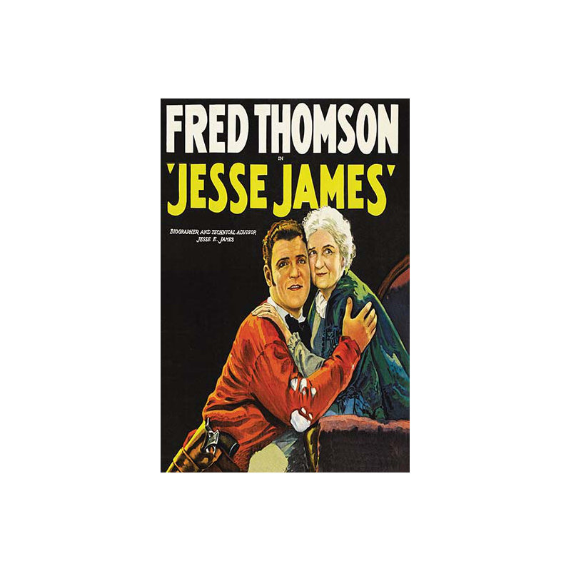 Jesse james-impression publicitaire, H 36 po x l 24 po x P 1,5 po