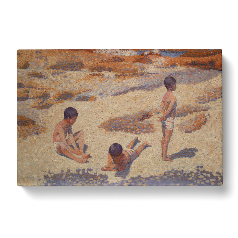The Beach At Cabasson by Henri-Edmond Cross - Wrapped Canvas Painting, 50cm H x 76cm W x 3cm D
