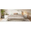 Très grand lit plateforme tapissier, beige-905440826