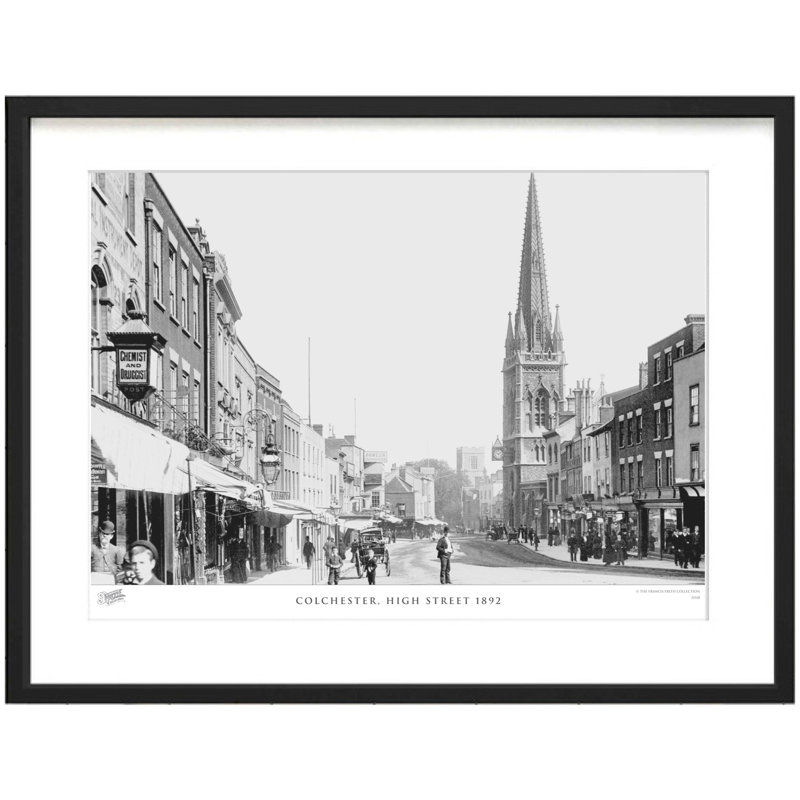 Colchester, High Street 1892 by Francis Frith - Single Picture Frame Print, 28cm H x 36cm W x 2.3cm D