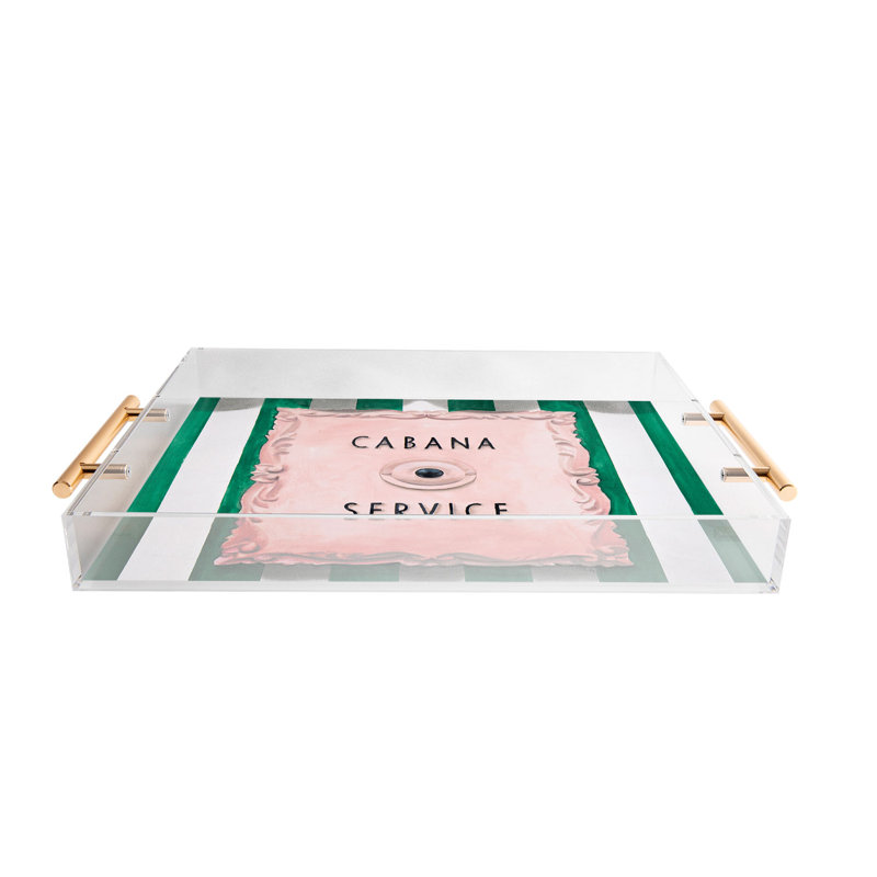 Plateau en acrylique Lisa Golightly Press For Cabana
