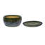  Pair of Round Reactive Glaze Bonsai Planter with Saucer-714009947