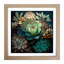 Succulent Stained Glass Effect - Framed Print-351354196