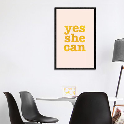 Yes She Can - Print on Canvas