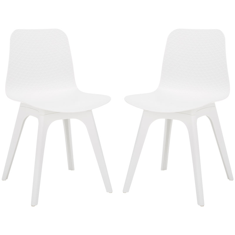 Chaise en plastique moulé Brin, Blanc