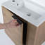 Meuble-lavabo élégant avec lavabo, design flottant pour un look moderne et peu encombrant.-1515334881