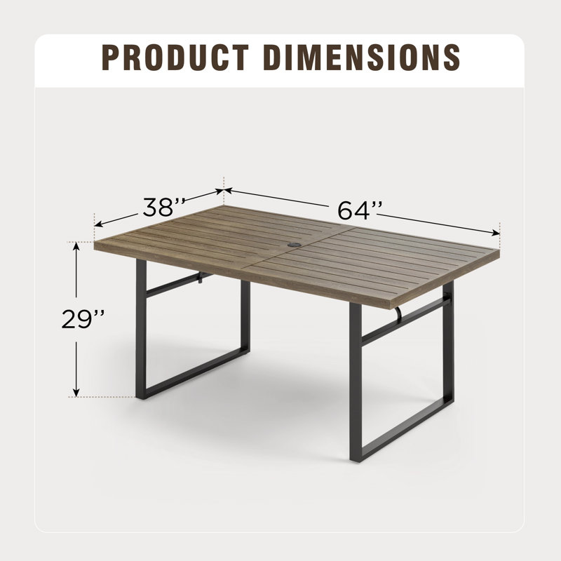 Table de salle à manger rectangulaire en bois