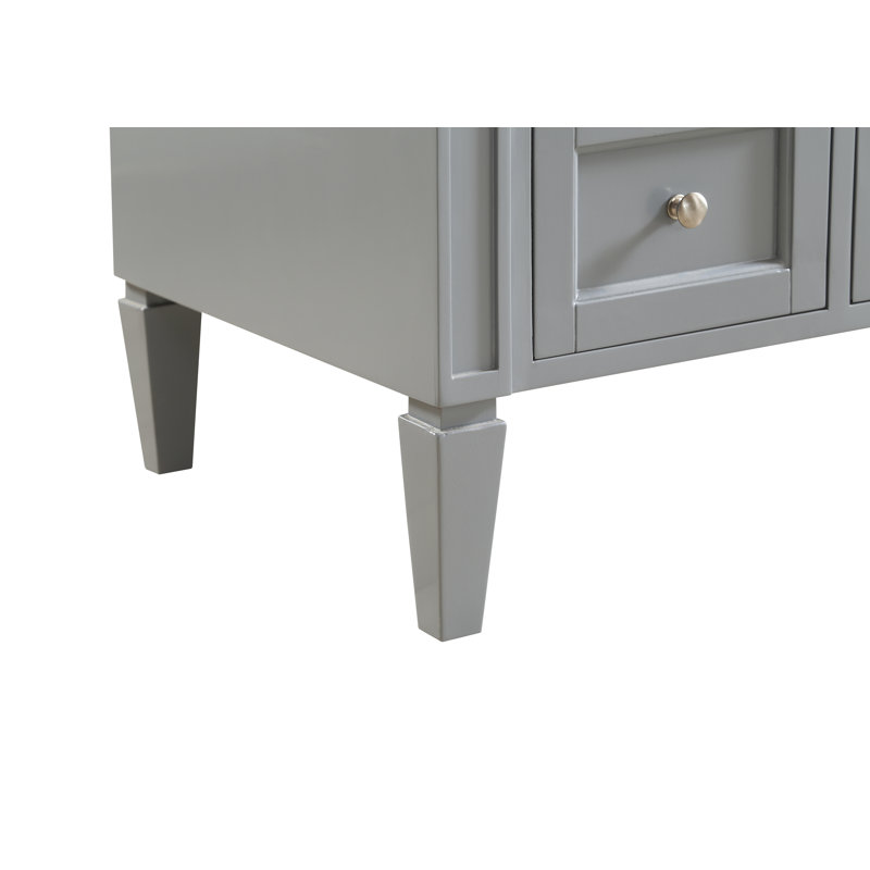 Meuble-lavabo simple 40 po Rivers, Gris