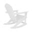 Chaise Adirondack à bascule en plastique / résine Laguna (ensemble de 4)-259206273