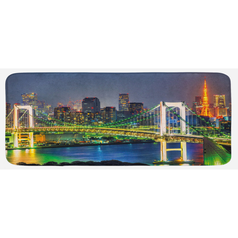 Modern & Contemporary Polyester Kitchen Mat