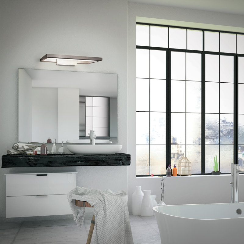 Dimmable LED Bath Bar, Brushed Aluminum, 3000K
