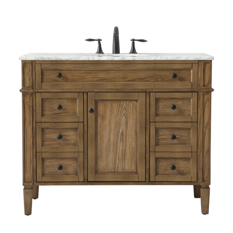 Ensemble de meuble-lavabo simple 42 po Rivers, Bois flotté
