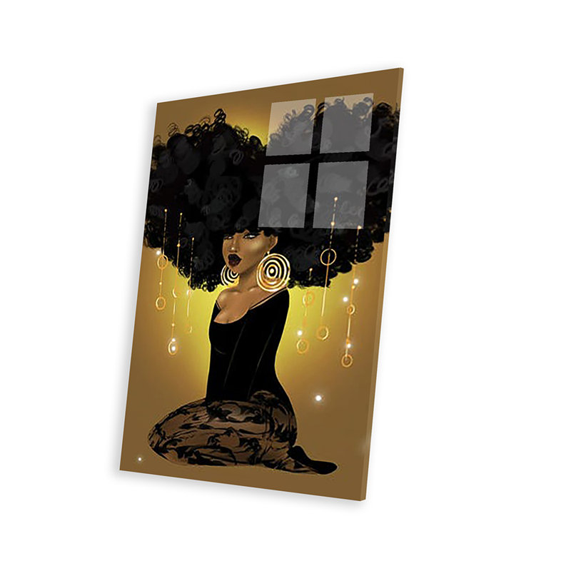 «Honey Beam and Golden Dreams» par Zola Arts - impression non encadrée, H 32 po x l 24 po x P 0,25 po