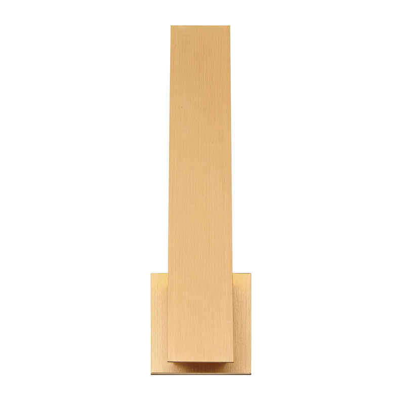 Annette Gold Finish Dimmable LED Wall Sconce with White Shade