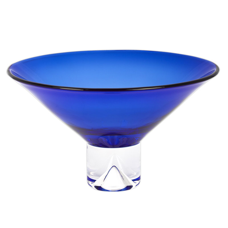 Monaco Fruit Bowl, 7" H x 12" W x 12" D, Clear