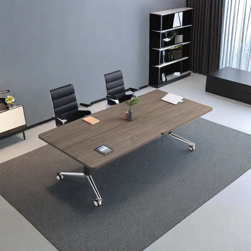 Treqwan Metal Base Computer Desk, 29.53" H x 78.74" W x 47.24" D
