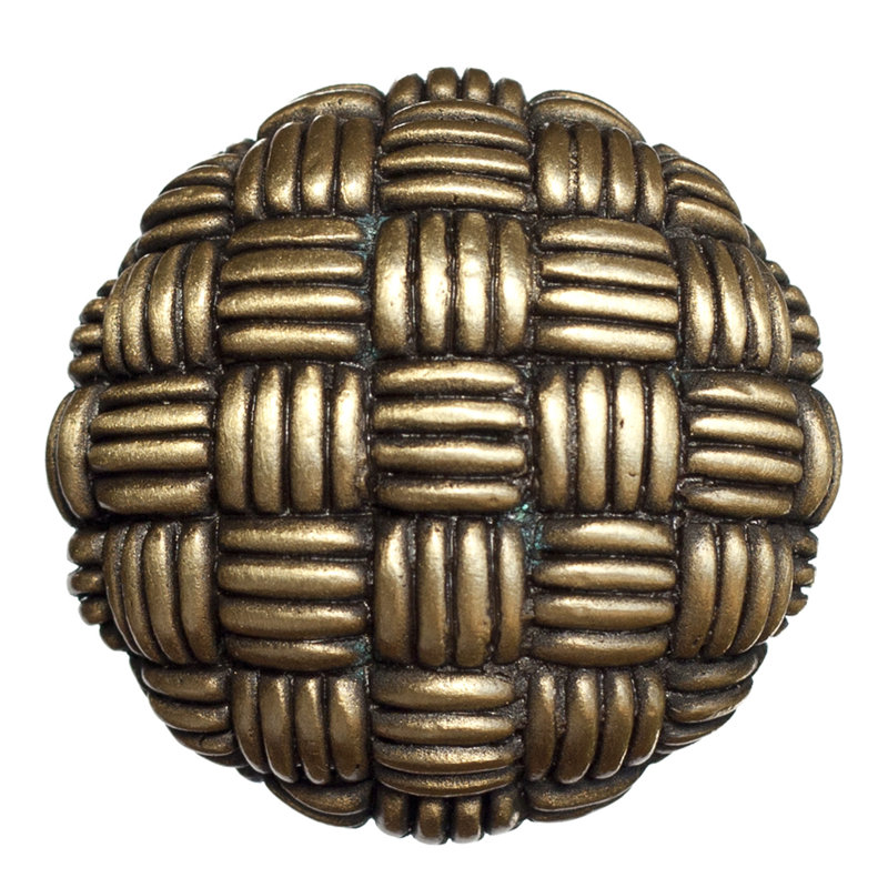 Mushroom Knob, Brass