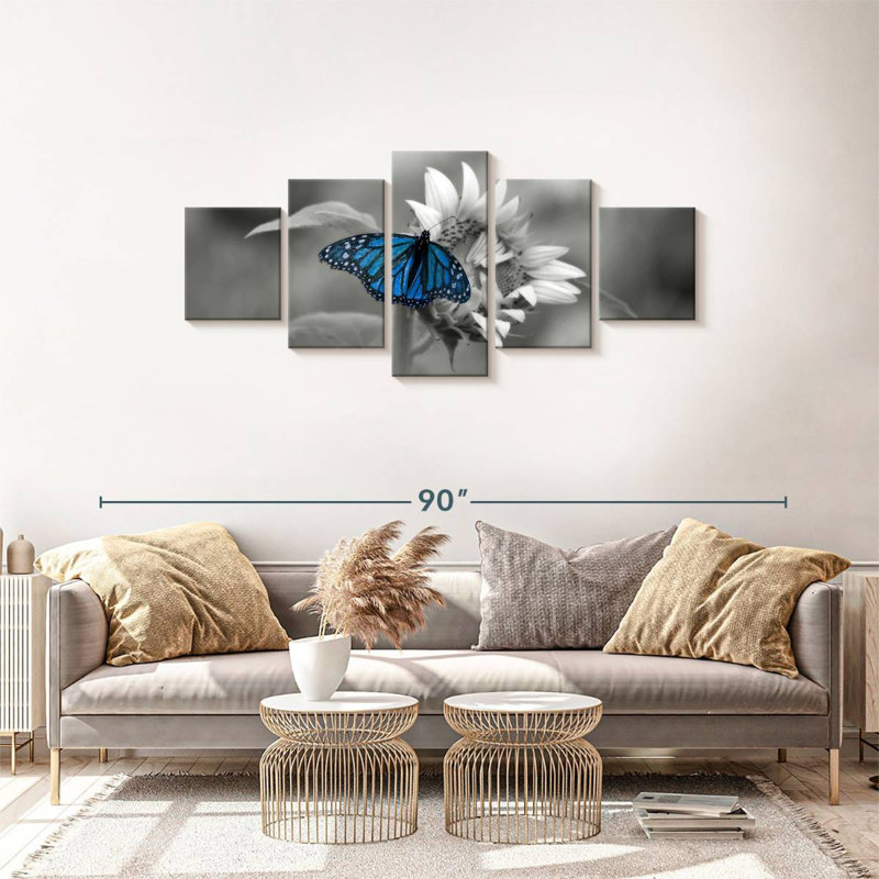 Brampt Butterfly Pop, 30" H x 68" W