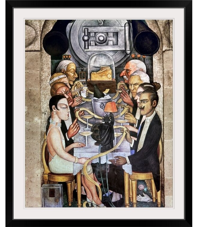 'Rivera: Banquet, 1928' by Diego Rivera Painting Print