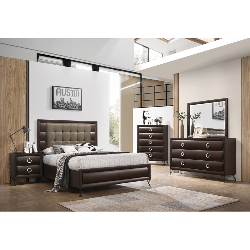 Ensemble de chambre à coucher configurable standard tablita