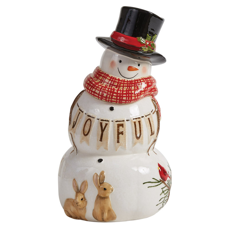Bocal à biscuits Joyful Snowman