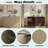 Modern Fluted Sideboard With Adjustable Shelves And Metal Handles-235850971
