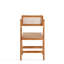 Ensemble de 2 chaises pliantes naturelles