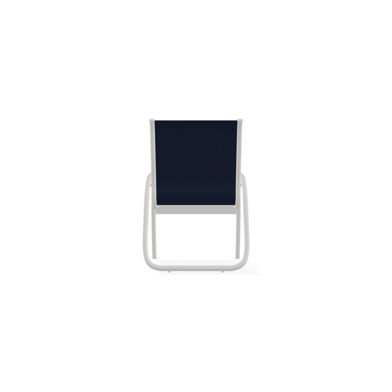 Fauteuil de patio Gardenella, Neige texturée, Bleu marine 13D Sunbrella®