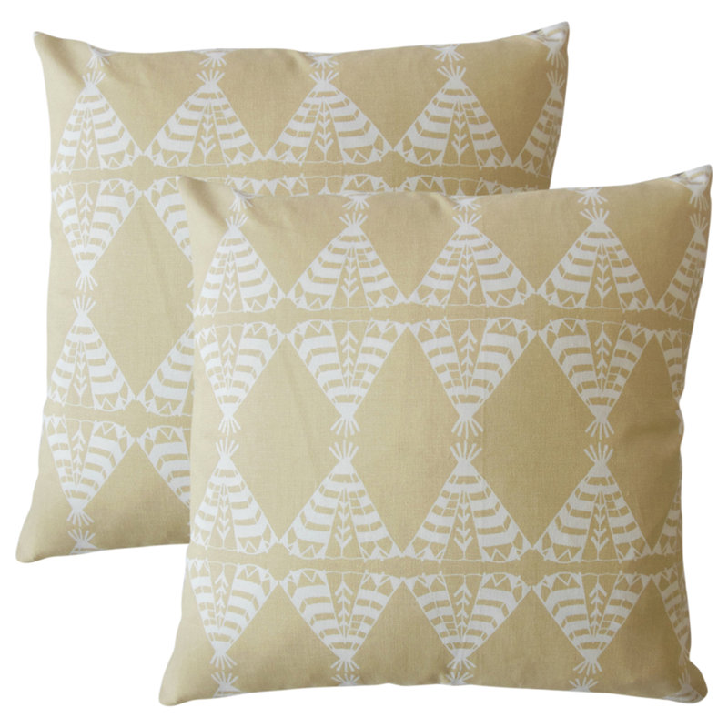 Royalston Square Pillow Cover & Insert, Camel