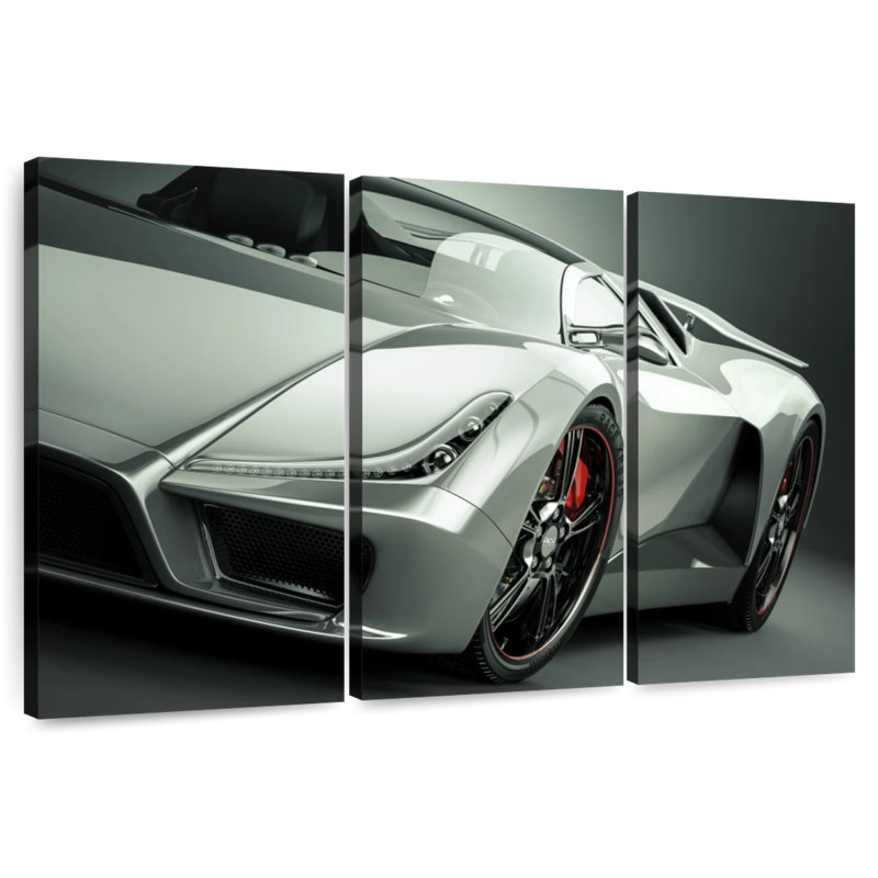 Mehar Glossy Sports Car, 42" H x 65" W
