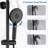 Wall Mounted Rain Showerhead And Hand Shower System With Adjustable Slide Bar (Rough-In Valve Included)