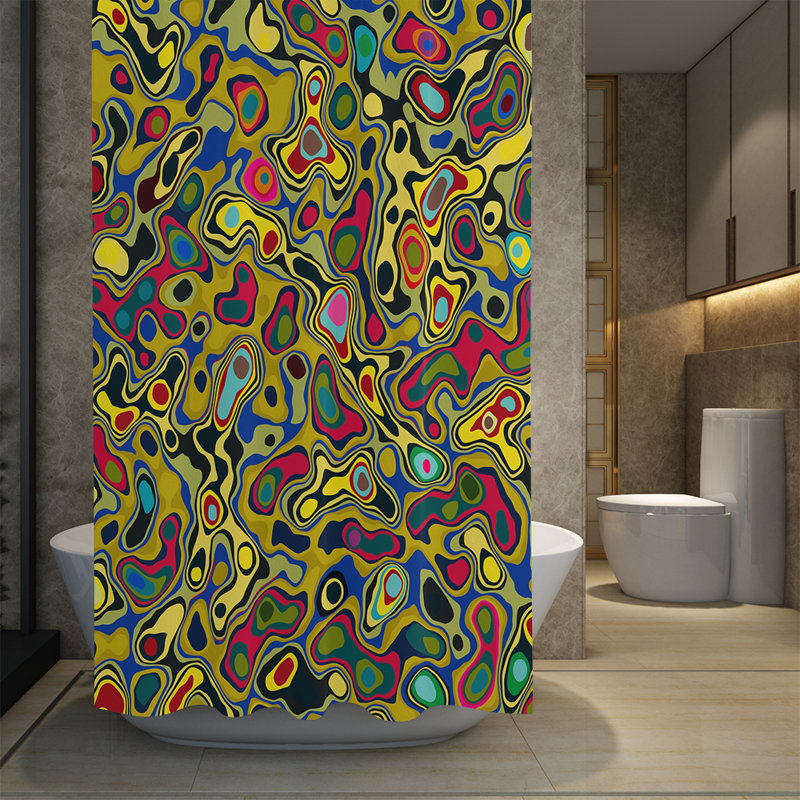 Rideau de douche simple Kampyli, H 83 po x l 70 po