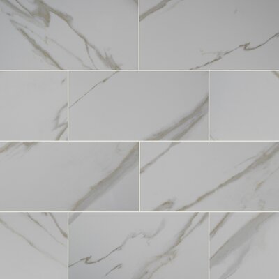 Pietra Calacatta 12"" x 24"" Porcelain Field Tile -  MSI, NPIECAL1224P