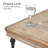 Wood Square Storage Side End Table