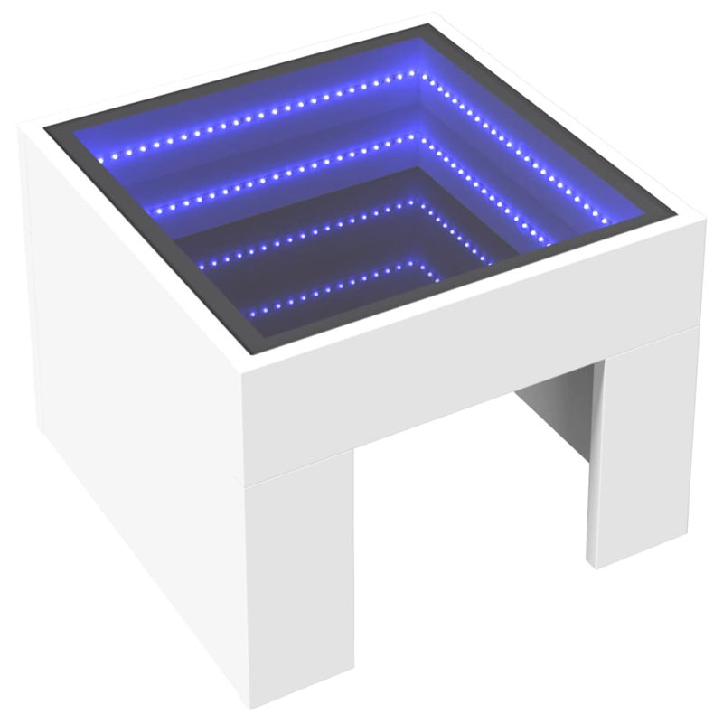 40cm W Bedside Table, White