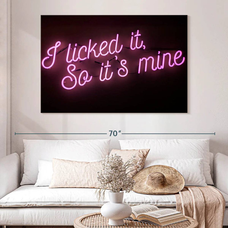 Enseigne néon Licked It, H 34 po x l 51 po