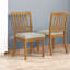 Ensemble 2 pièces de chaises de salle à manger courbées modernes scandinaves brun clair-556500441