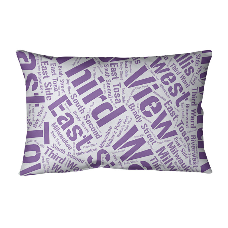 Coussin lombaire intérieur/extérieur milwaukee, Mauve, Non