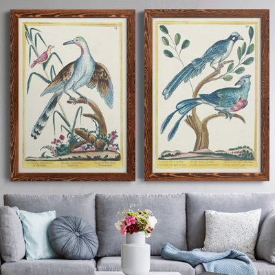 Toile encadrée Pastel Birds V Premium - prête à être accrochée