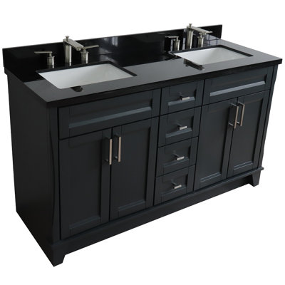 Ensemble de meuble-lavabo double 61 po Thaxten