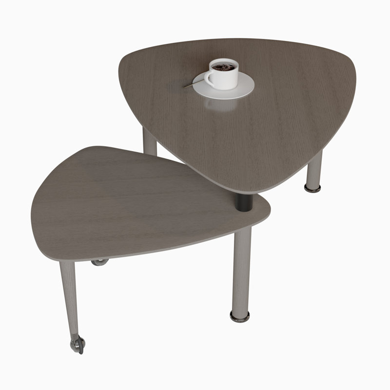 Table basse rotative moderne à 360 degrés pour le salon, pieds en bois massif avec table simple à assembler, meubles d'appoint en bois rotatifs gris / blanc / noyer / noir