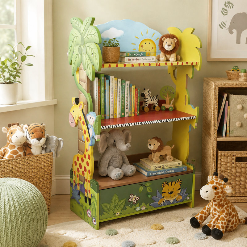 Sunny Safari 96.52cm H X 55.56cm W Kids Book Display