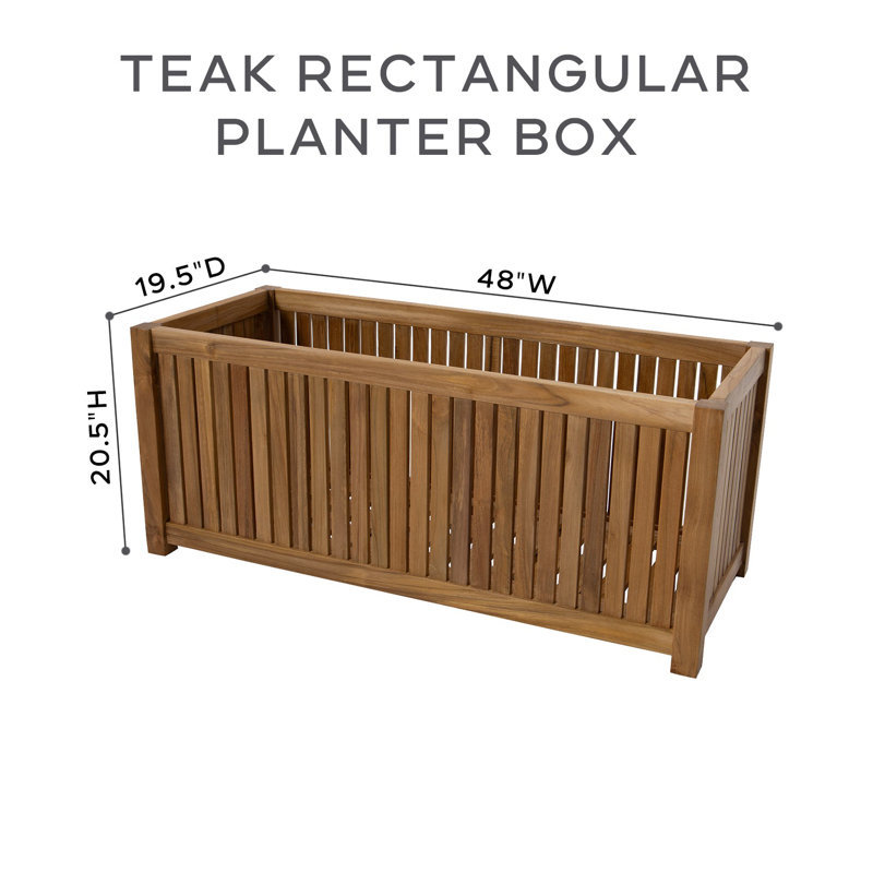 Geonwoo Handmade Planter Box, 20.5" H x 48" W x 19.5" D