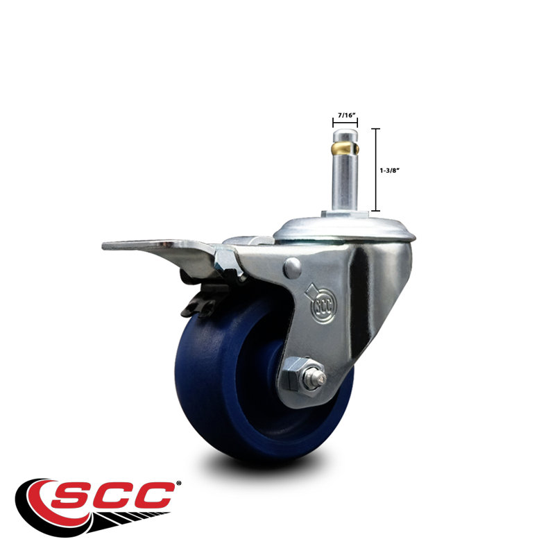 Solid Poly Swivel Stem Caster