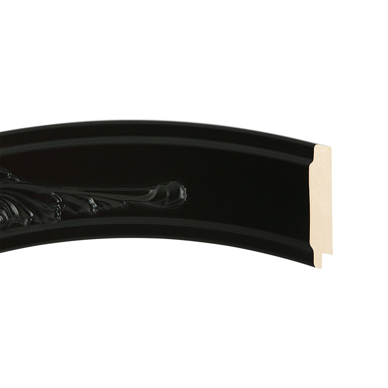 Miroir d'appoint Retiro, Noir mat, 29 po x 29 po