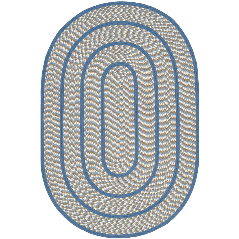 Georgina Hand Woven Performance Geometric Rug, Oval 3' x 5'