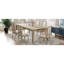 Ensemble de table de salle à manger extensible 7 pièces 78,1 pouces avec rallonge amovible de 18 pouces, 6 chaises de salle à manger rembourrées, 2 tiroirs intégrés-1734320279-1734320265-1734320267