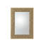 Golden Stone Rectangle Metal Mirror